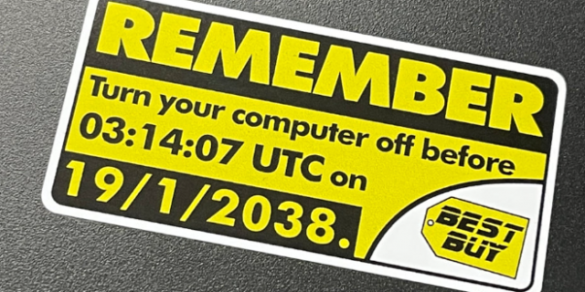 Remember to turn off your computer before 19.01.2038